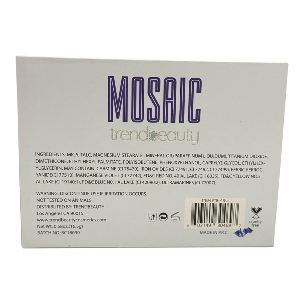 Mosaic Eyeshadow Palette in 15 Vibrant Colors - Picture 5 of 5